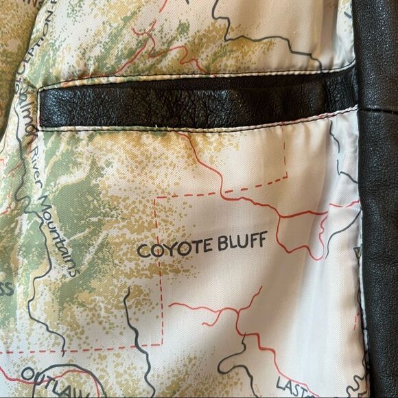 North American Hunting Club Life Members Brown Leather Bomber Jacket - Picture 5 of 13